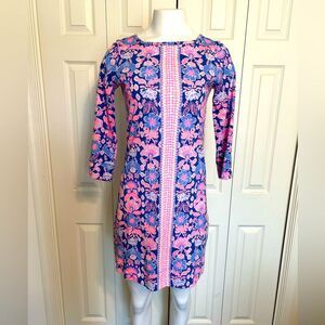 Lilly Pulitzer Marlowe Iris Blue Werk It Engineered Marlow Dress Size S
